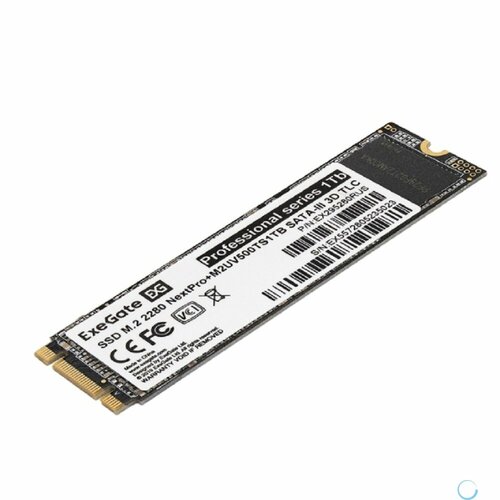 Exegate SSD M2 2280 1Tb ExeGate NextPro M2UV500TS1TB SATA-III 22x80mm 3D TLC EX295280RUS 6309₽