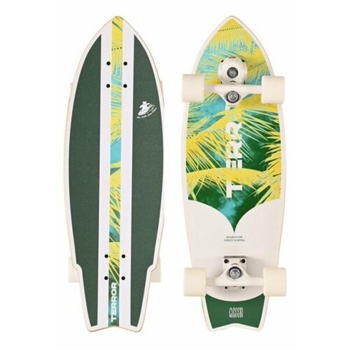 Серфскейт TERROR Green 82х25 см скейтборд круизер 15500₽