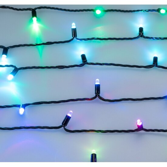 15м. Уличная гирлянда нить RGB Ardecoled 12V ARD-String-Classic-15000-Black-100Led-Live RGB-SPI (31521) - фото №2