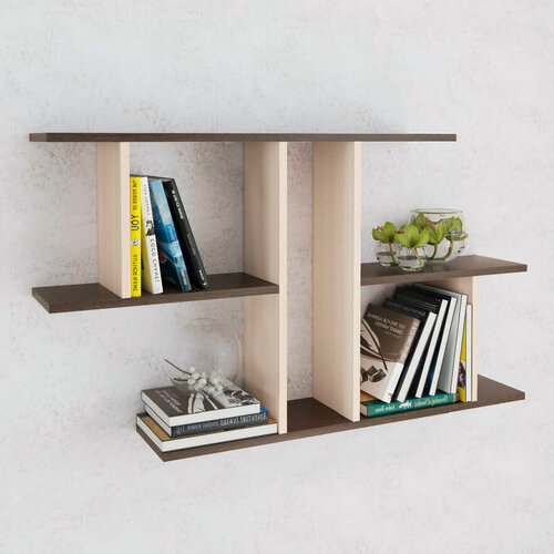 Изображение товара Полка навесная для книг, растений и фотографий, открытая полка