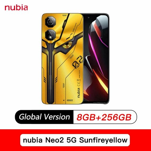 Мобильный телефон Unisoc T820 672 FHD Official Packing Nubia Neo 2 5G Смартфон Желтый 8ГБ 256ГБ global новый 34999₽