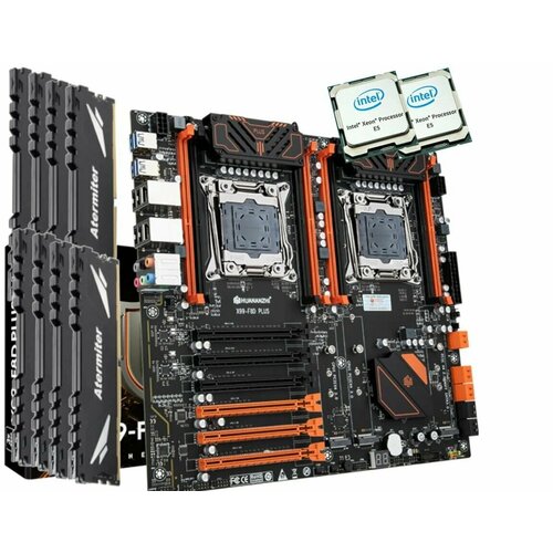 Игровой комплект X99 Huananzhi F8D PlusE5 2680v4DDR4 64GB ECC 8x8GB 3200mgz ECC 40800₽