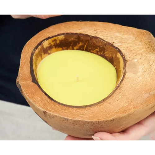 Арома-свеча в кокосе 2 штуки большая цвет микс аромат микс 25 часов 899₽