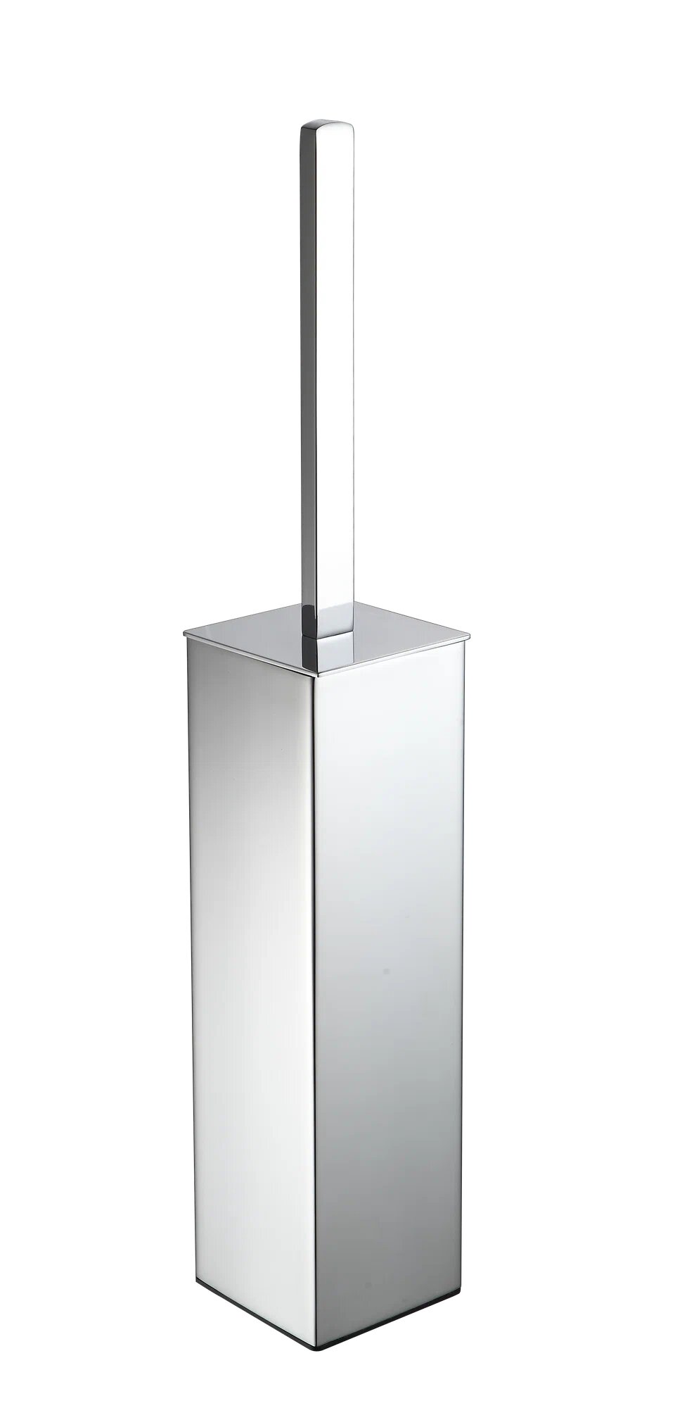 Ершик для туалета Gappo с подставкой и крышкой G904 цвет хром