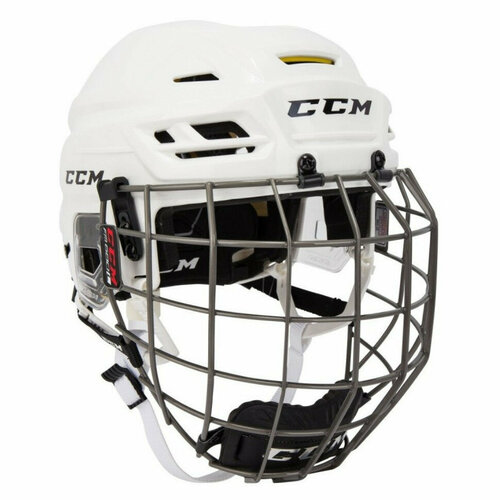 Шлем с маской CCM Tacks 310 Combo white SR (L (57-62 см)) белый, white, размер L