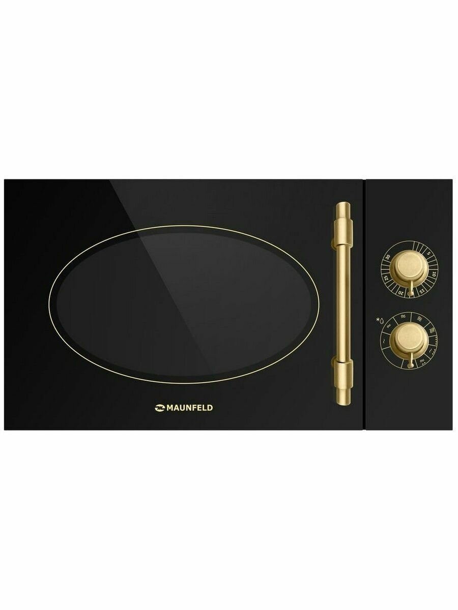 Микроволновая печь Maunfeld JFSMO.20.5. GRBG Retro кварцевый гриль 20л черная