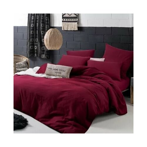 Комплект Постельного белья евростандарт сатин яркий дизайн подарочная упаковка синий хлопок вискоза 4794₽