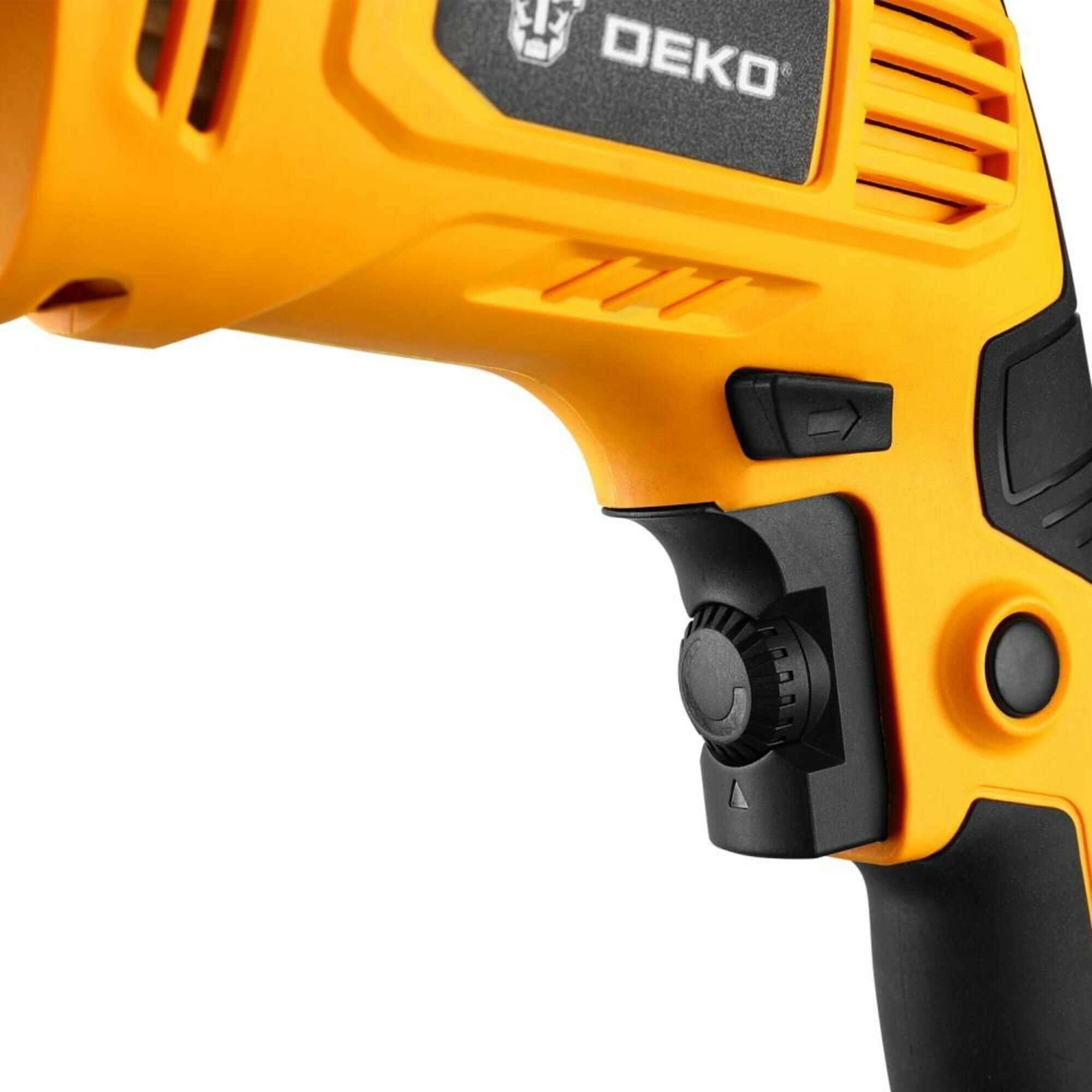 Дрель сетевая ударная Deko DKID700, 700 Вт — фото 1