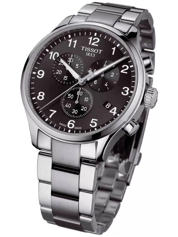 Наручные часы TISSOT, серебристый/черный — фото 1