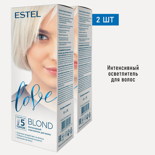 Изображение товара Набор для волос ESTEL Love Blond осветлитель и оксид 9% , 75+25+20 мл - 2 шт