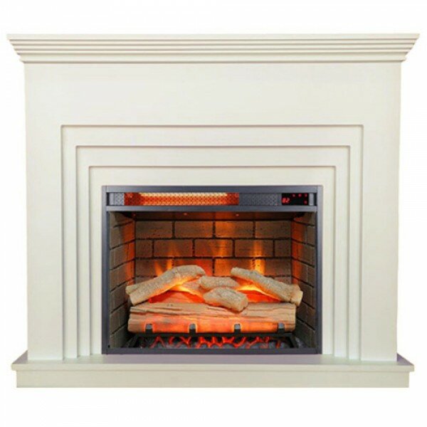 Электрокамин InterFlame Бейкер с очагом Antares IF-EF13-23 LED Бежевый