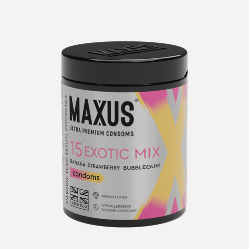 Изображение товара Презервативы MAXUS Exotic Mix №15, ароматизированные X-Edition, 15 шт