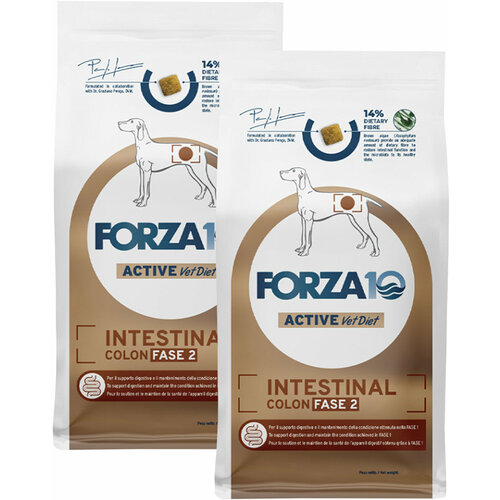 FORZA10 DOG INTESTINAL COLON FASE 2 ACTIVE для взрослых собак всех пород для профилактики колитов и заболеваний желудочно-кишечного тракта (10 + 10 кг)