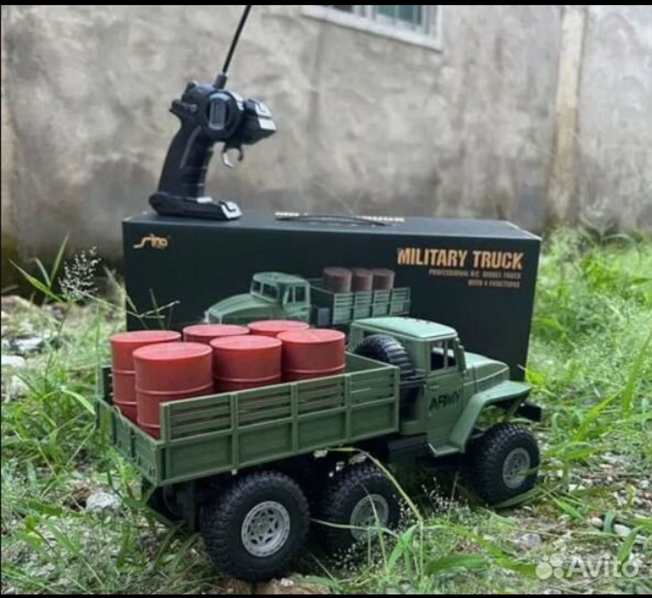 Военный грузовик HC Toys Урал, с пультом, световые эффекты, пластик, 305 мм