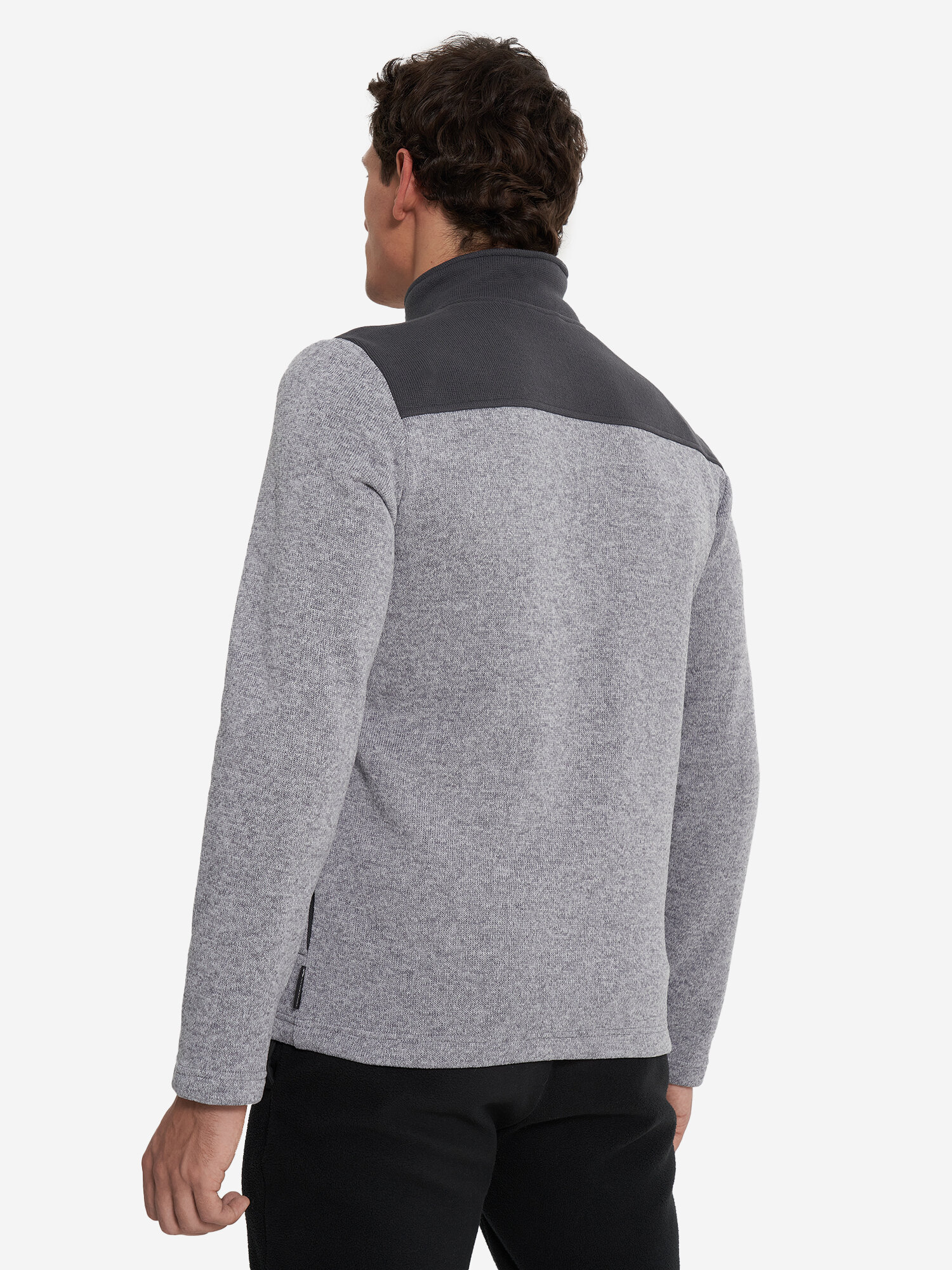 Джемпер OUTVENTURE Men’s Fleece jumper full zip, размер 48, серый — фото 1