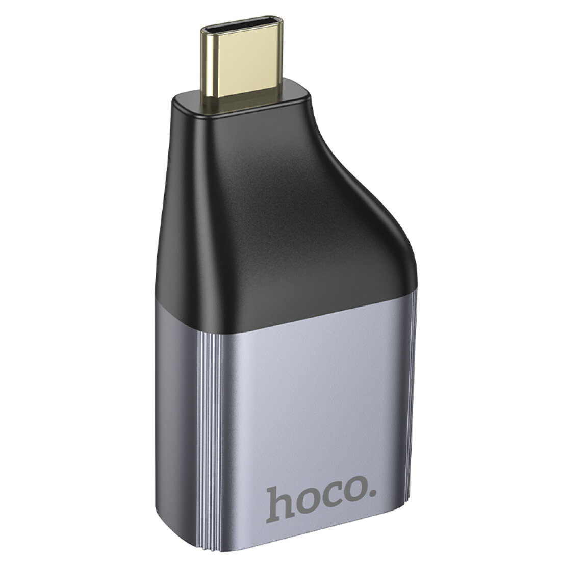 VGA переходник на Type-C, UA34, HOCO, металлический серый — фото 1