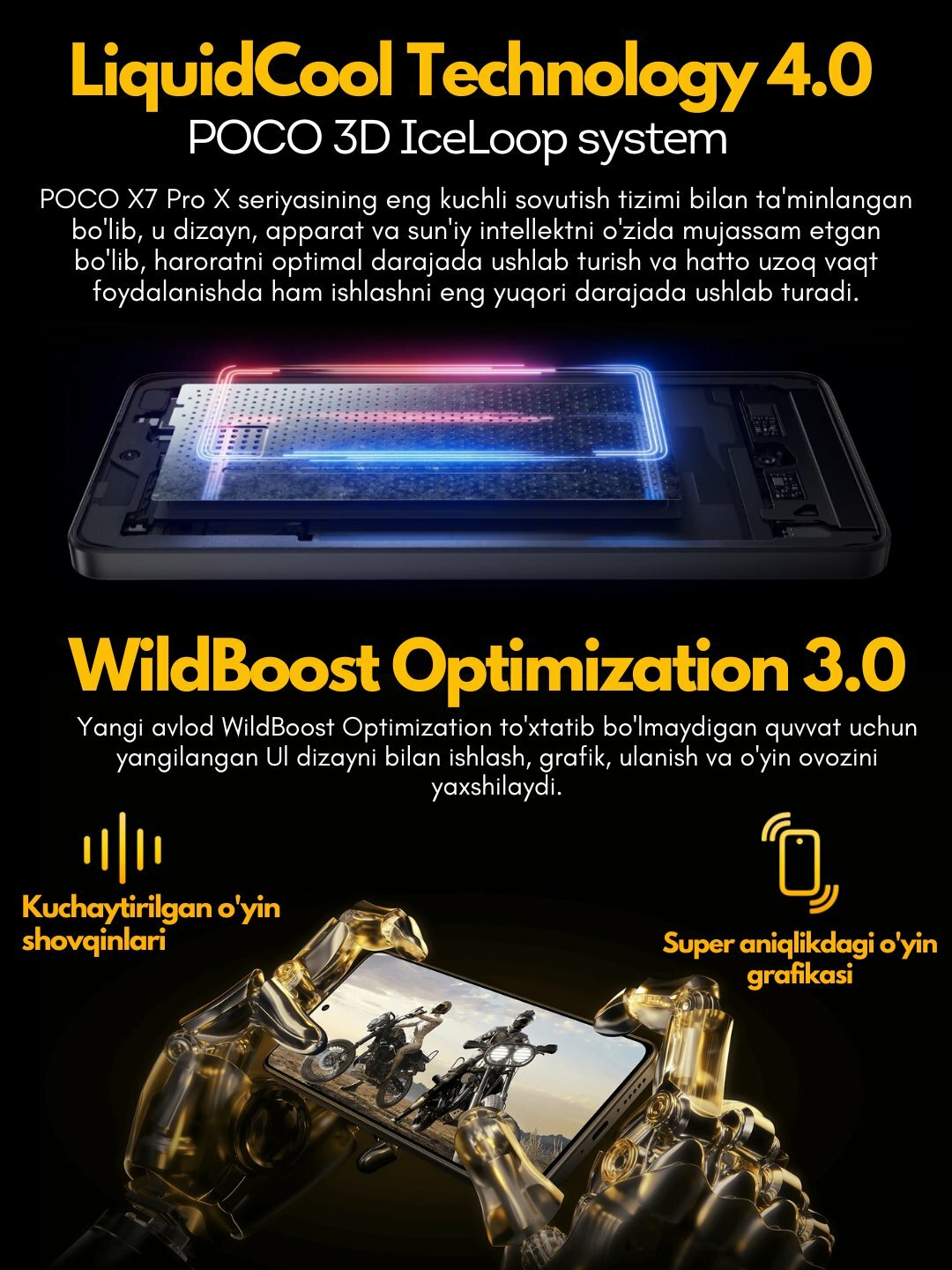Смартфон Xiaomi Poco X7 Pro 5G, 50MP, 6000 мАч, NFC, 12/512GB, Гарантия 1 год — фото 1