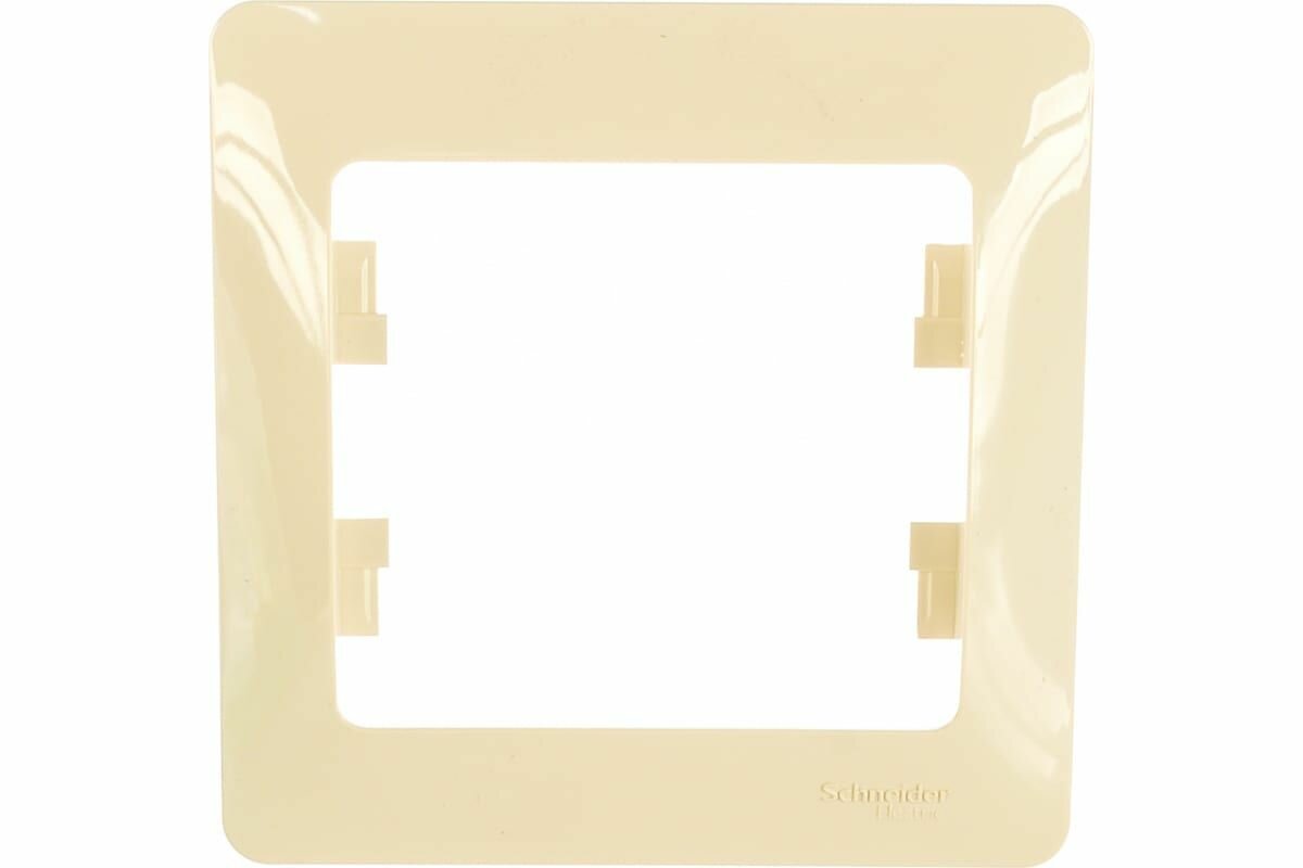 Рамка Schneider Electric Glossa GSL000201, однопостовая, бежевая, IP20