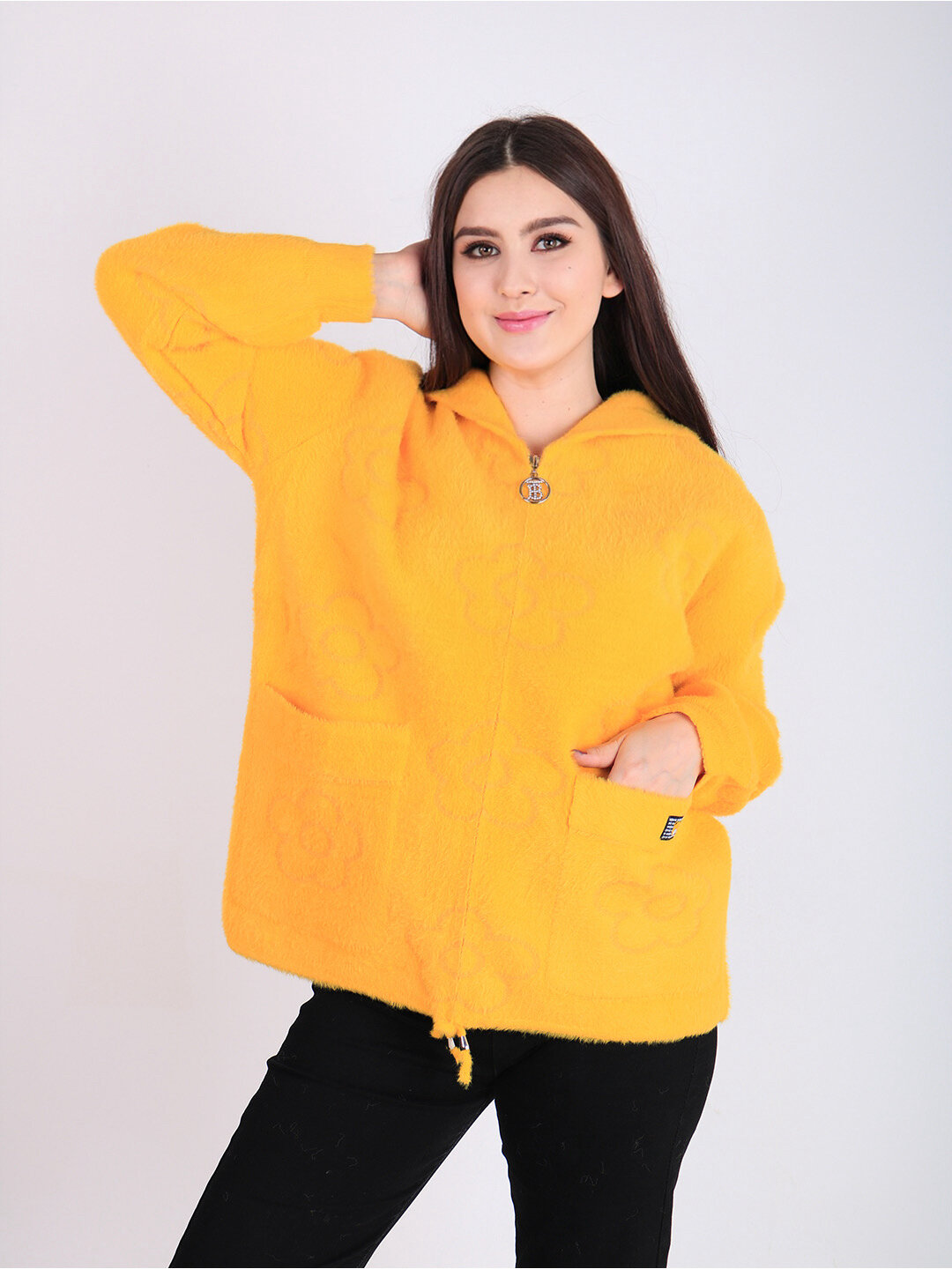 Пальто, размер One Size, Желтый — фото 1