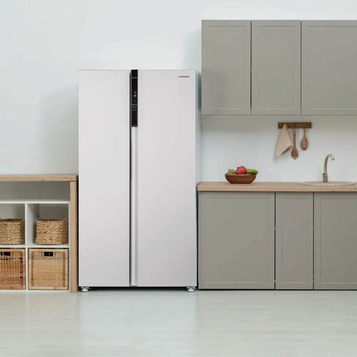 Изображение товара Холодильник двухкамерный LERAN SBS 300 W NF объем 472 л, белого цвета
