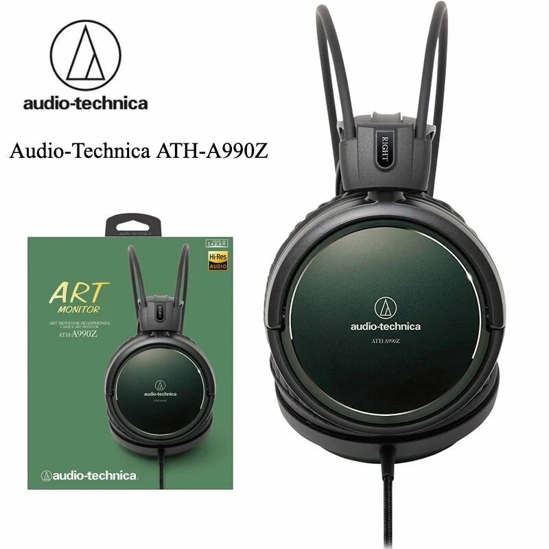 Audio-Technica ATH-A990Z HiFi-гарнитура с закрытой спинкой, динамическая профессиональная гарнитура, художественный монитор