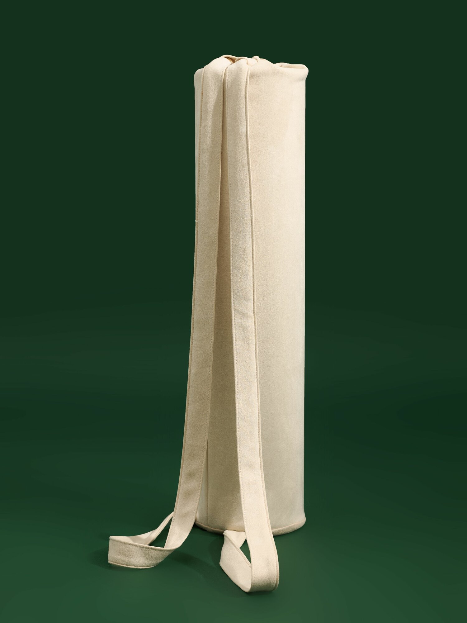 Сумка для коврика YUGEN, бежевая, из искусственной замши, с двойной ручкой — фото 1