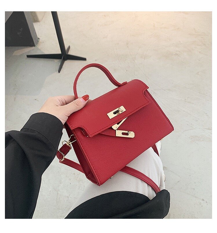 Сумка кросс-боди , фактура матовая, зернистая, красный — фото 1