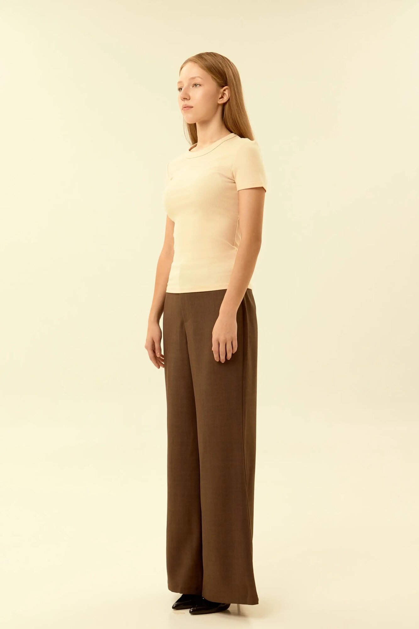 Футболка Selfie, размер S, бежевый — фото 1