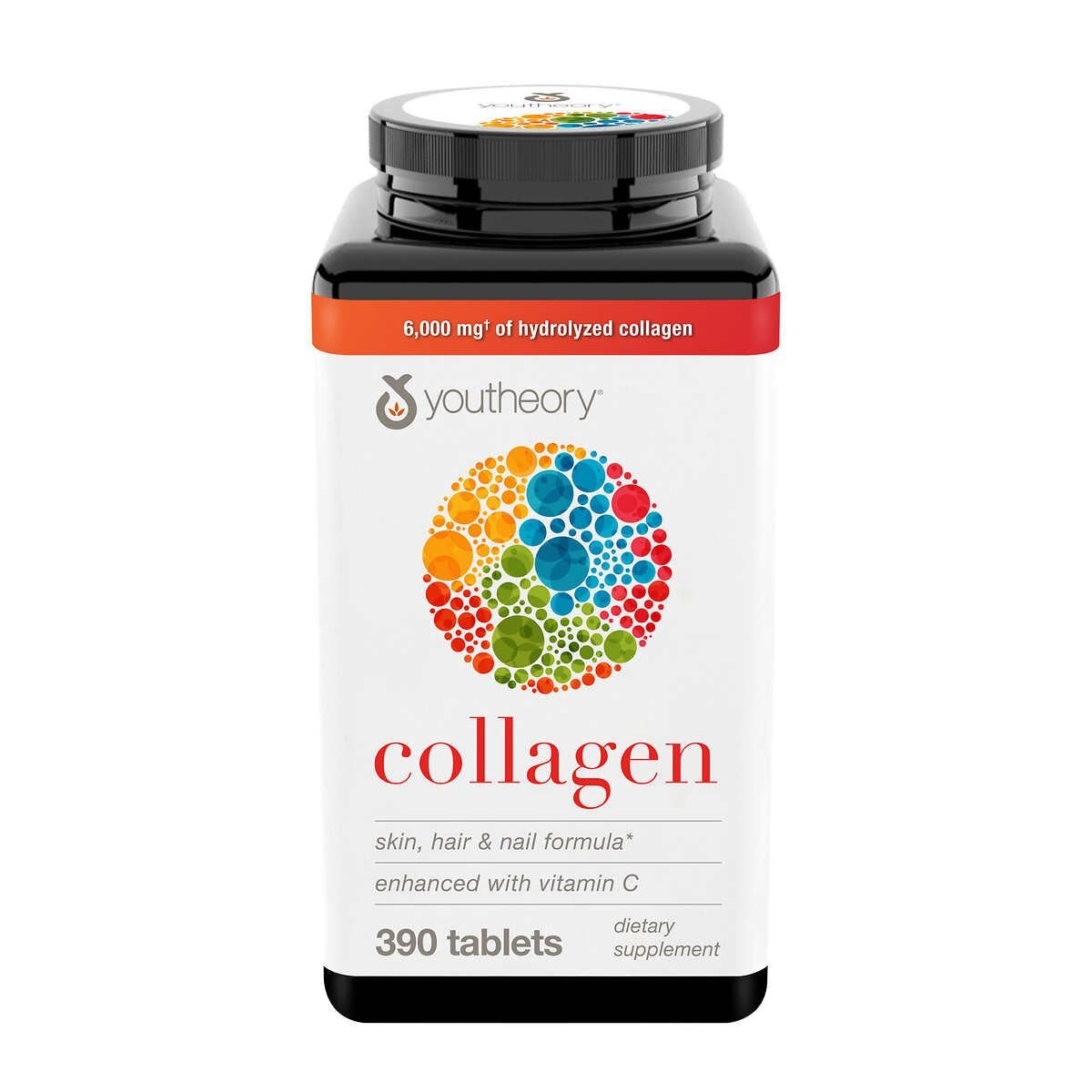 Collagen Youtheory 6000 мг 390 капсул, для кожи, волос и суставов