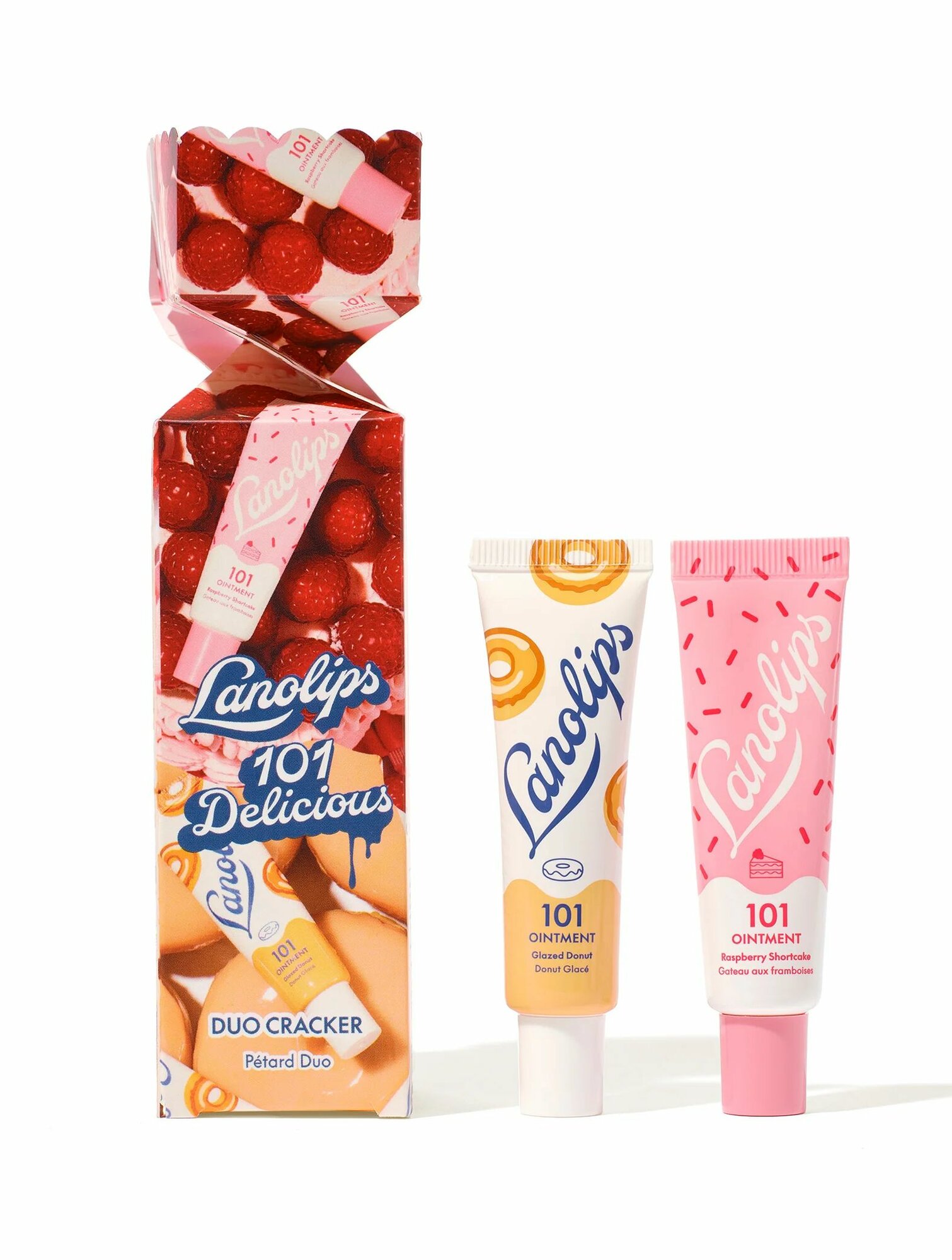 Lanolips Подарочный набор балзамов для губ101 Delicious Duo Cracker