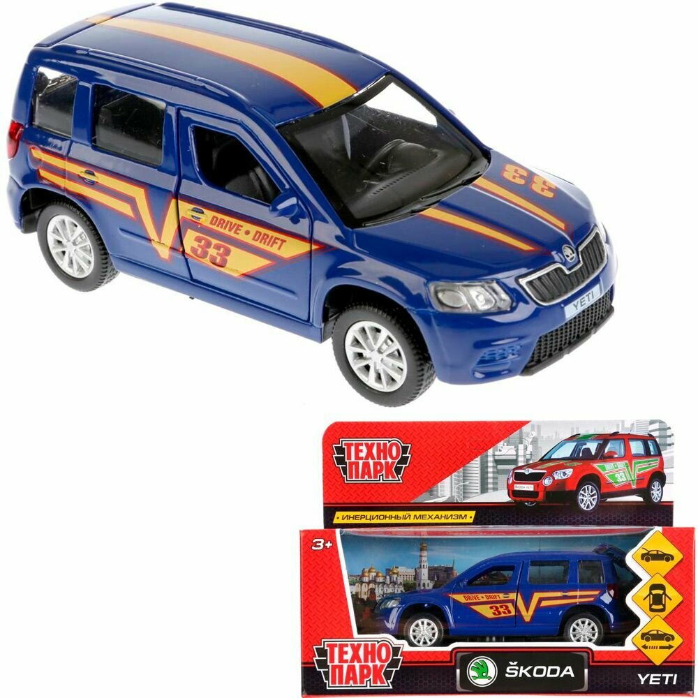 Машинка Технопарк Skoda Yeti Спорт, синий, арт. YETI-S