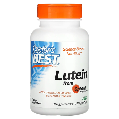 Капсулы Doctor's Best Lutein from OptiLut, 80 г, 10 мг, 120 шт.
