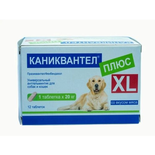 Haupt Pharma Berlin Каниквантел плюс XL таблетки для кошек и собак, 12 таб.