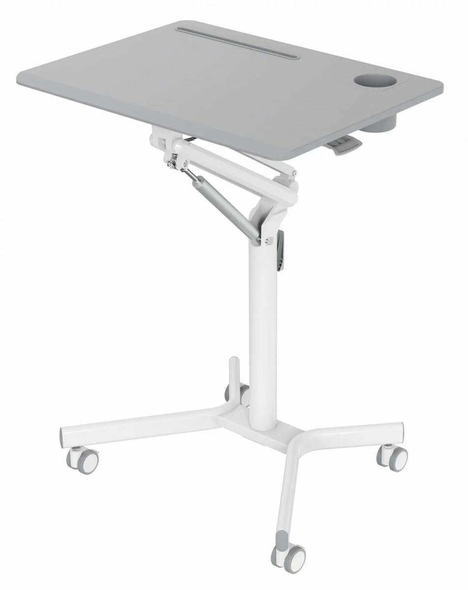 Стол для ноутбука регулируемый Cactus VM-FDS101B, МДФ, серый