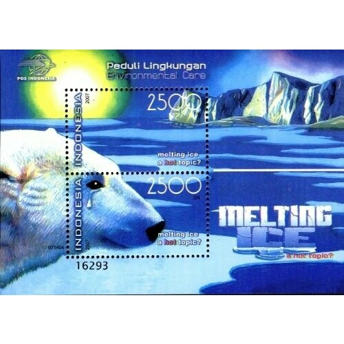 Почтовые марки Индонезия 2007г. Забота об окружающей среде - Конференция ООН по изменению климата на Бали Окружающая среда, ООН, Белые медведи MNH