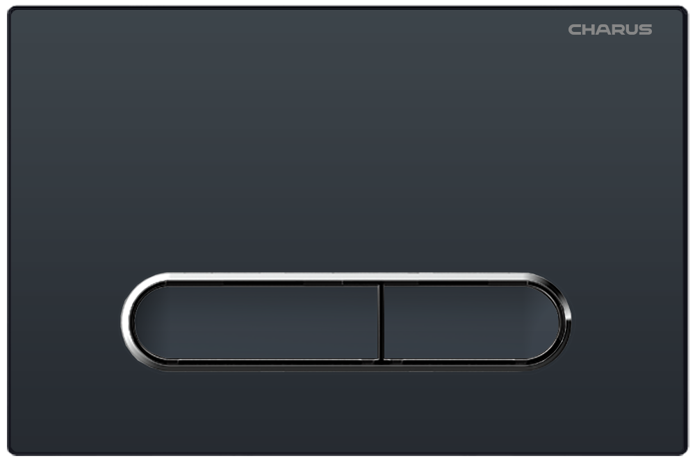 фото Панель смыва для инсталляций CHARUS MAGNUS, черный матовый