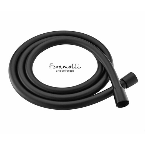 Шланг для душа гибкий Feramolli BL029S, силиконовый, 1200мм, черный матовый