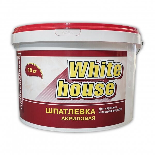 Шпатлевка универсальная для наружных и внутренних работ White House 18 кг