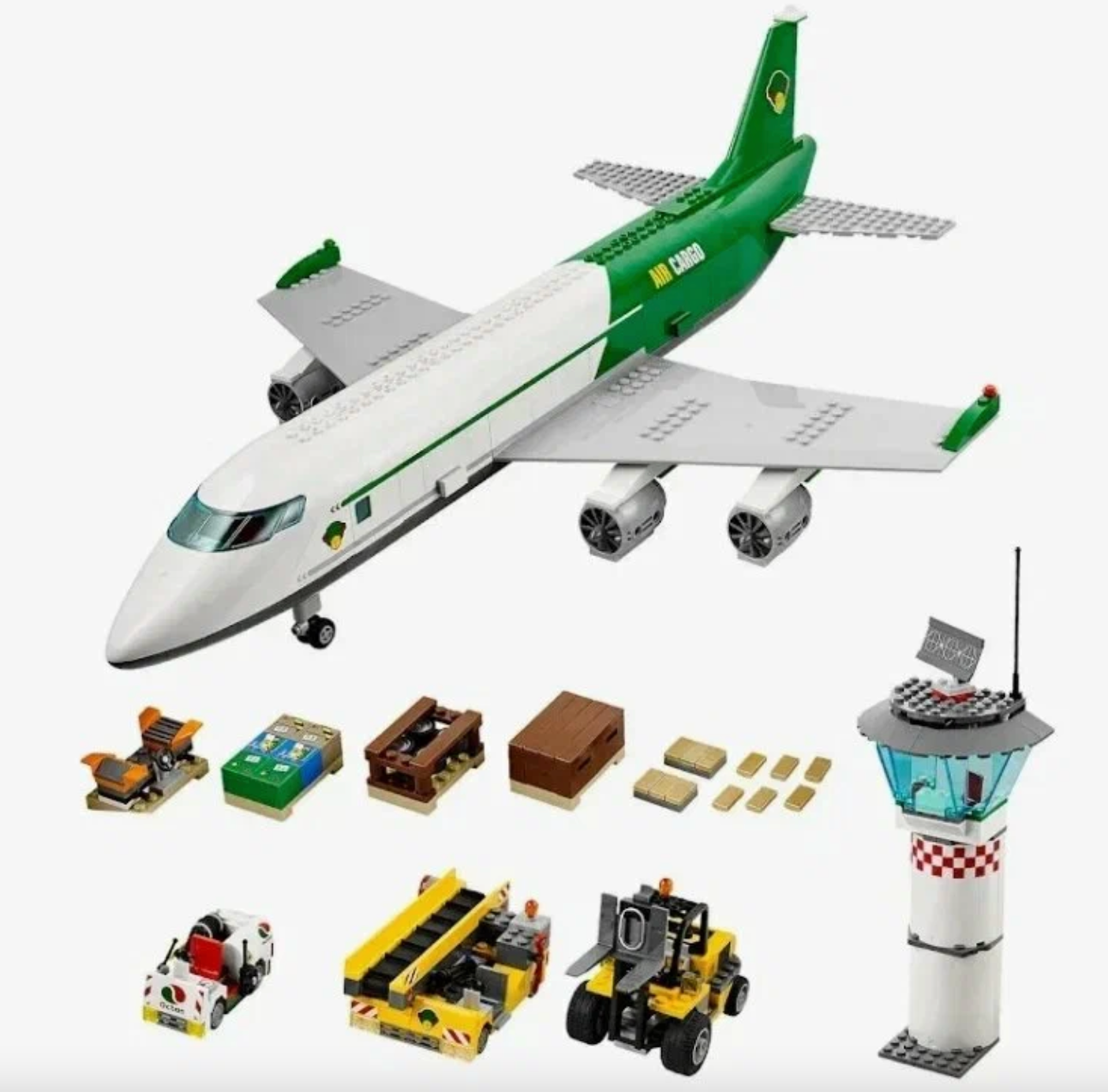 Конструктор Аэропорт / Самолет / 658 деталей / Совместим с Лего