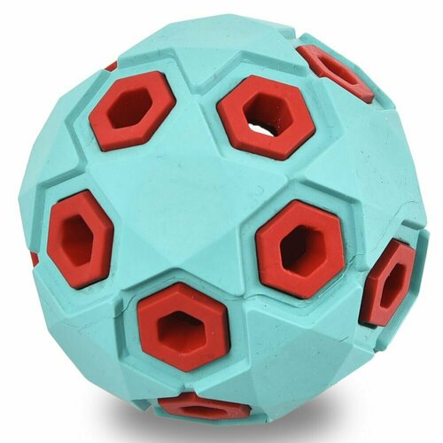 Игрушка YUGI для собак жевательная с отверстием для корма шар повышенной прочности 8см
