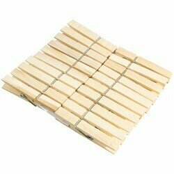 Прищепки бельевые деревянные упаковка 20шт AST 2 упаковки