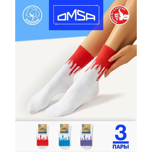 фото Носки omsa, 3 пары, 3 уп., размер 39-41