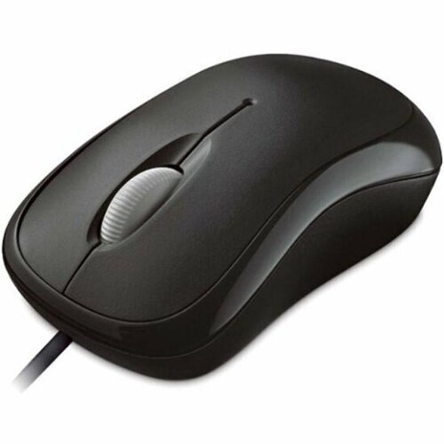 Мышь MICROSOFT Basic Optical Mouse черный мышь microsoft lion rock ergonomic черный