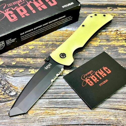 нож складной southern grind sg20137 bad monkey part serrated blade g10 handle Нож складной Southern Grind SG20359 Bad Monkey, 14C28N Sandvik PartSerrated Tanto Blade, Jade Ghost Green G10 Handle