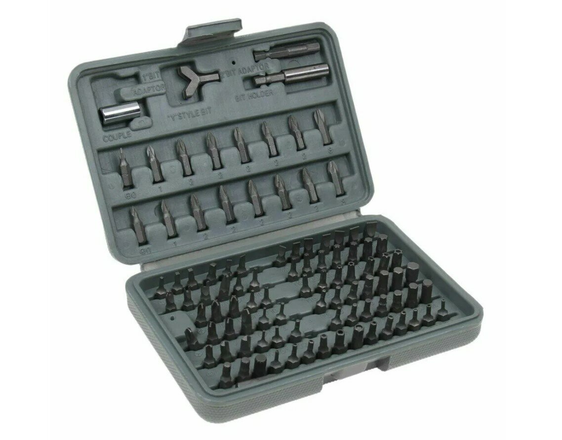 Набор бит CrV в пластиковом боксе 100 предметов РемоКолор Pro