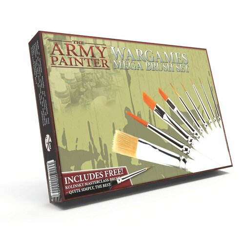 Набор кистей для моделирования Army Painter Mega Brush Set набор кистей army painter wargamer most wanted brush set