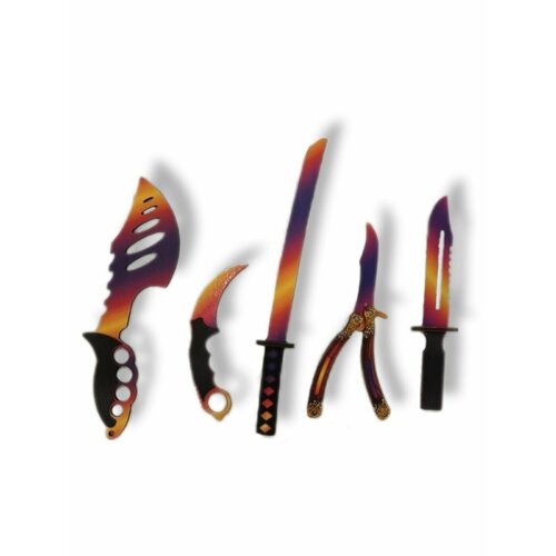 Набор деревянного оружия КС ГО градиент /детский набор из 5 предметов набор fiskars топор плотницкий малый складной нож paraframe