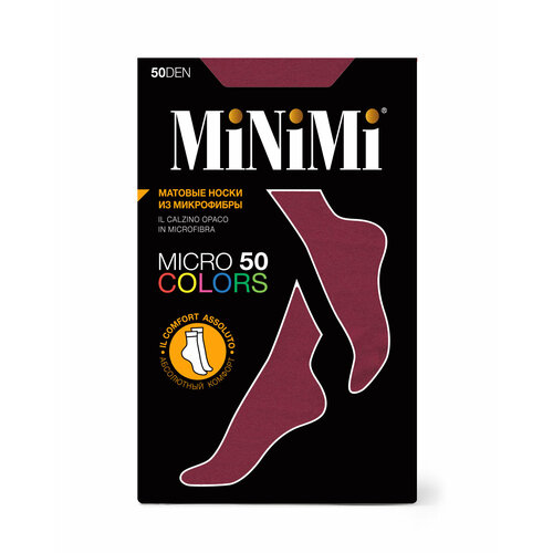 Носки MiNiMi, 50 den, размер 0 (UNI), бордовый