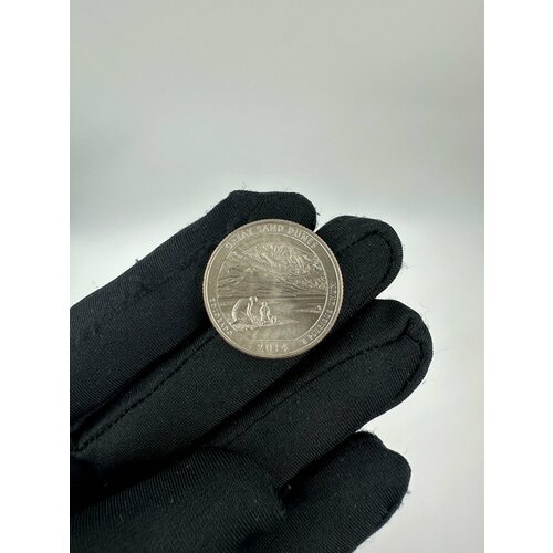 Монета 25 центов 2014 год США Национальные Парки Грейт-Санд-Дьюнс №24 Штат Колорадо! UNC