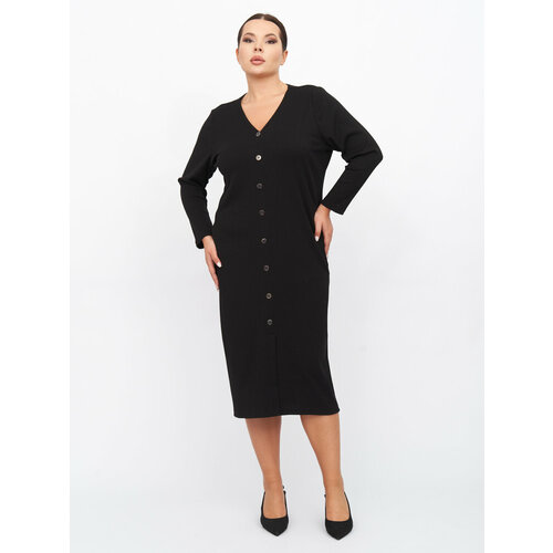 Платье Artessa, размер 60/62, черный джемпер artessa размер 60 62 фиолетовый